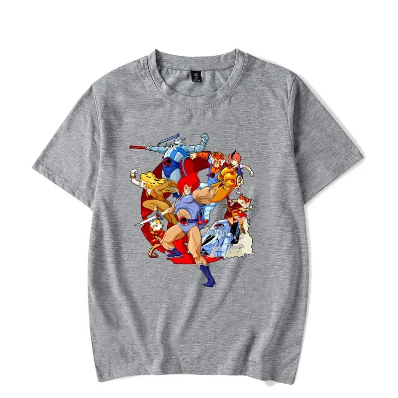 ThunderCat Luminous T-shirt Mens Fashion Casual Short Sleeve Round Neck Tops Mens Clothing Hipster Glowing ThunderCat T-shirt