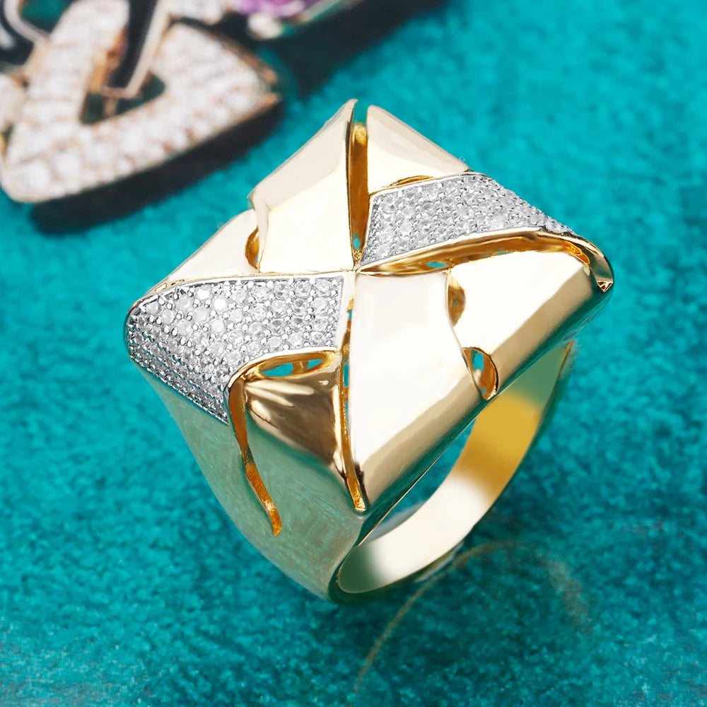 Bride Talk 2025 New Arrival Rings High Quality Cubic Zirconia Rings For Women Wedding Anniversary Party for Girlfriend Wife Gift