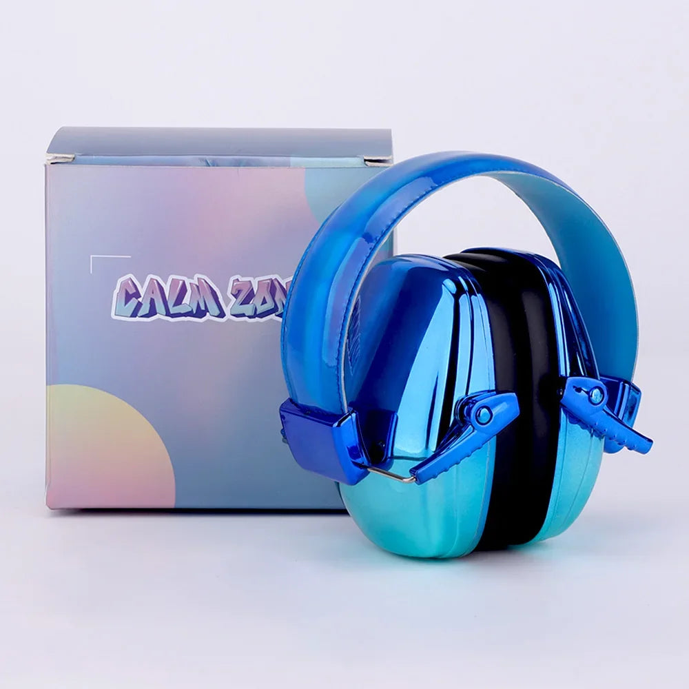Fashionable Electroplated Earmuffs Kids Hearing protector Anti-noise Headphones For Autism children  Ear Defenders Toddlers Gift