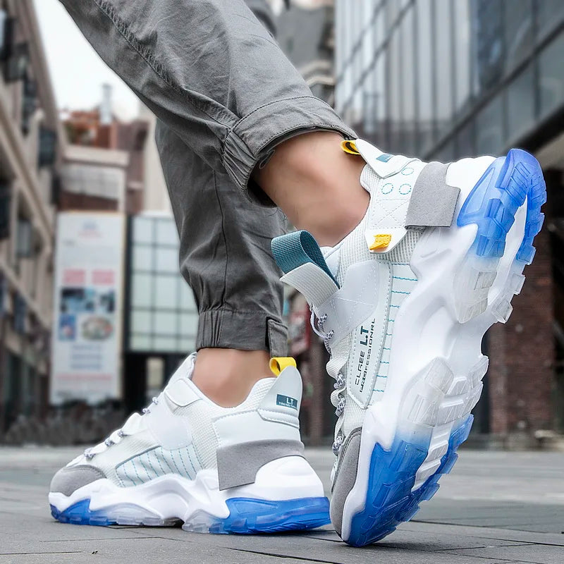 Women Casual plus size Shoes Fashion Breathable Walking Mesh Flat Shoe Sneakers Women Gym Vulcanized Shoes White Female Footwea