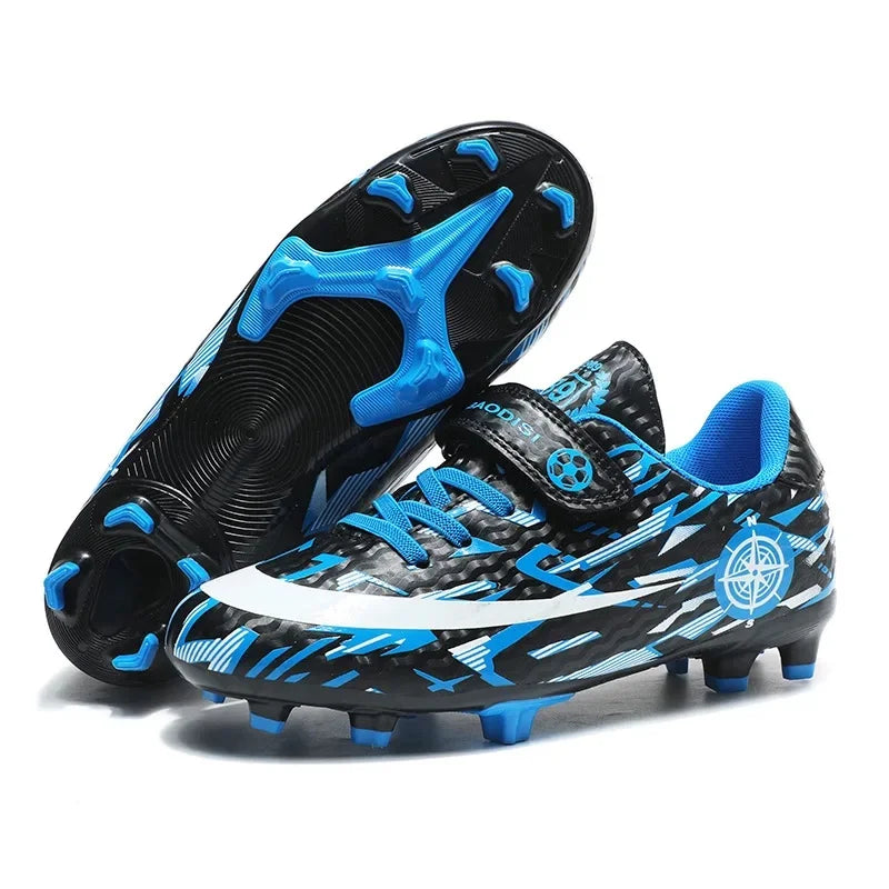 Boys Professional Football Training Shoes Running Sports Shoes Athletic Cleats Primary School Students Long Nails