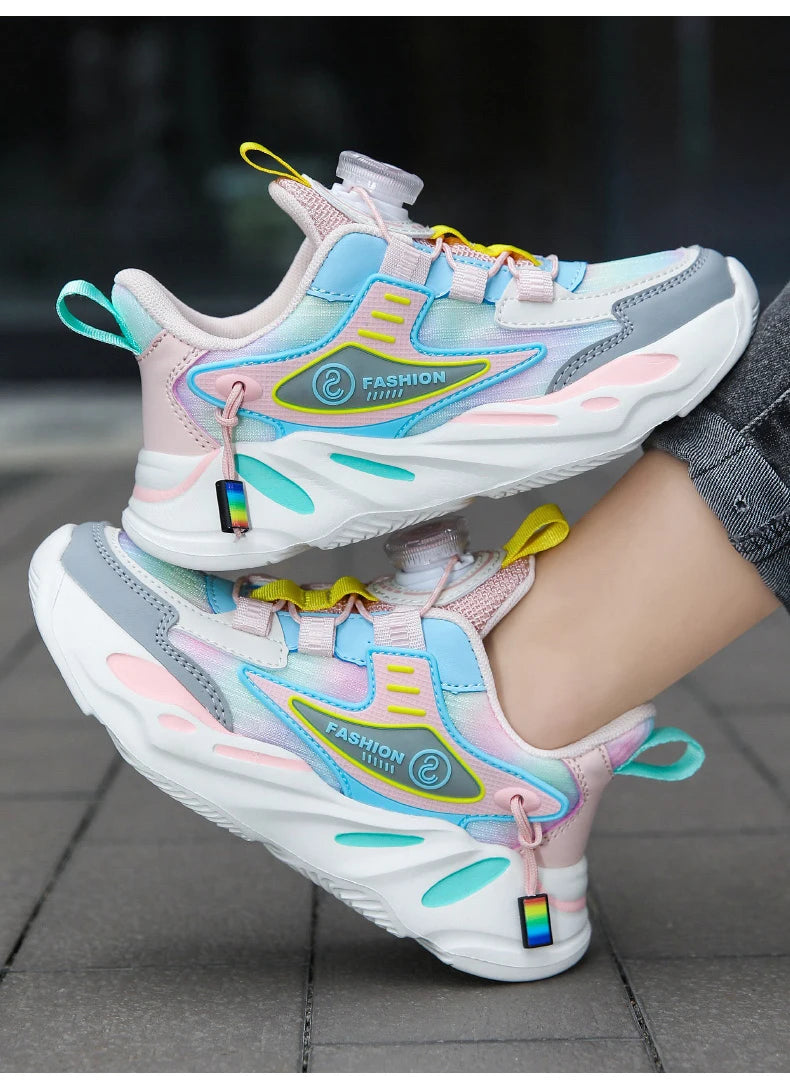 New Arrival Spring Autumn Children Running Shoes Non-slip For Boys Girls Brand Leather Comfort Kids Lightweight Fashion Sneakers