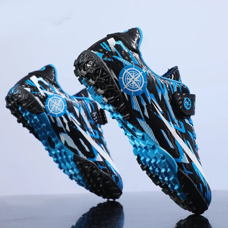 Boys Professional Football Training Shoes Running Sports Shoes Athletic Cleats Primary School Students Long Nails