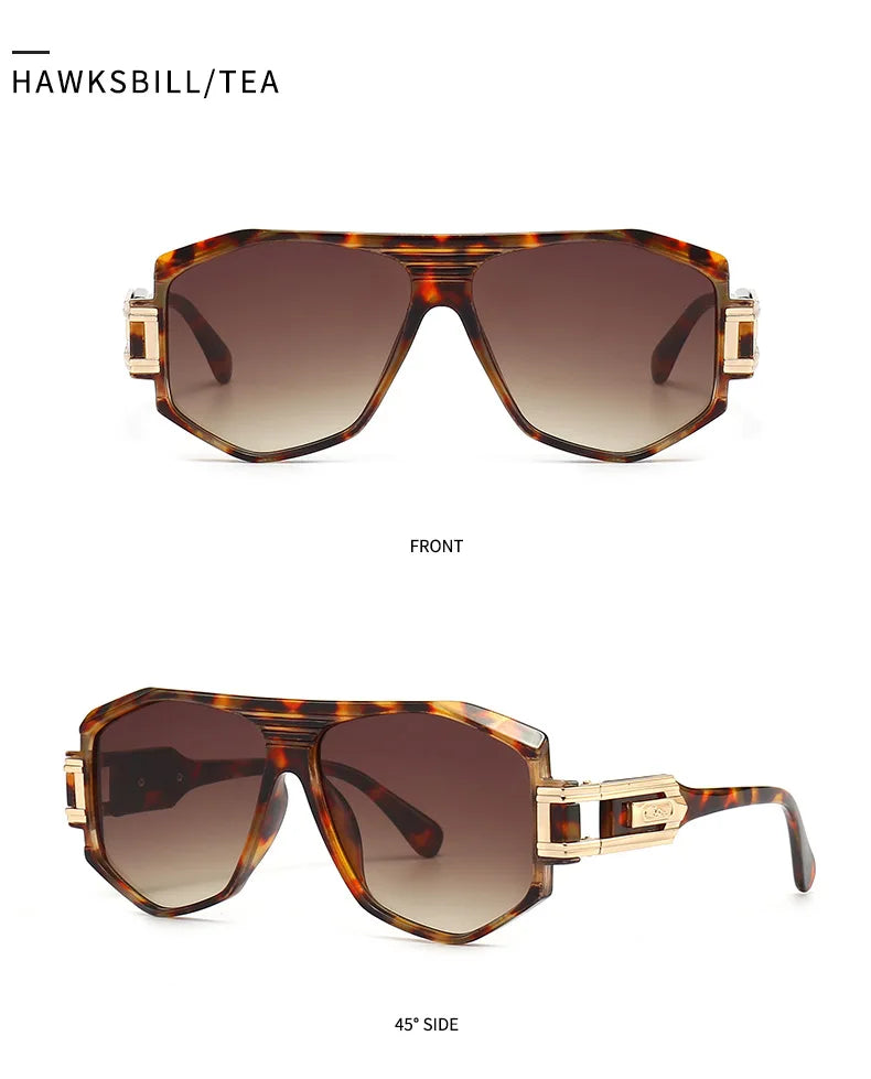 Retro Men's Sunglasses Square Sunglasses For Men Women Cyberpunk Style Glasses Anti Glare UV400 Go To Fishing Travel Driving