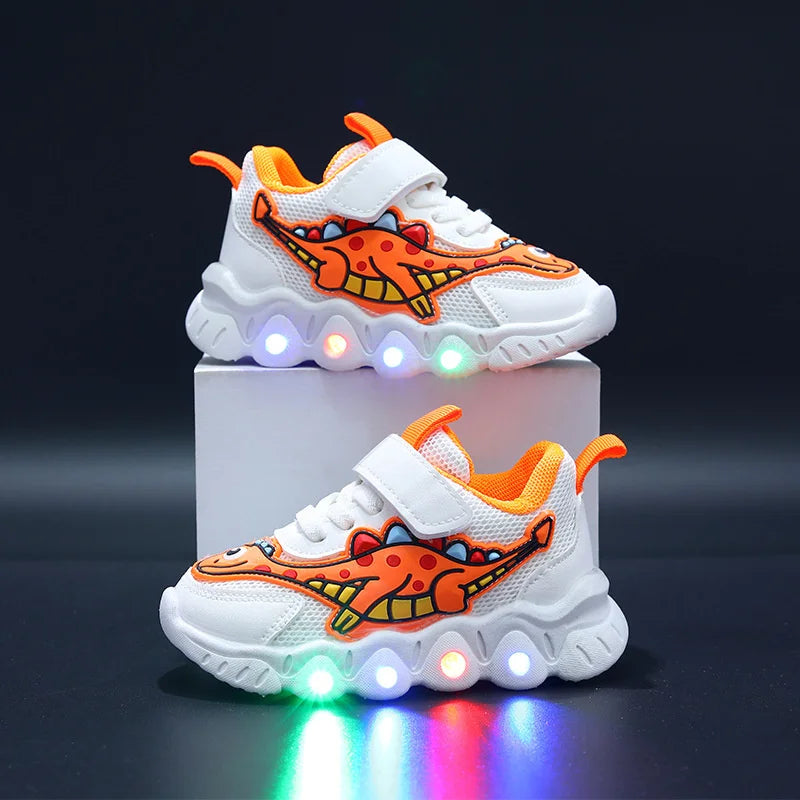 2023 New LED Children's Trainers Boys and Girls Tennis Shoes Sports Shoes for Toddlers Child Kids Sneakers