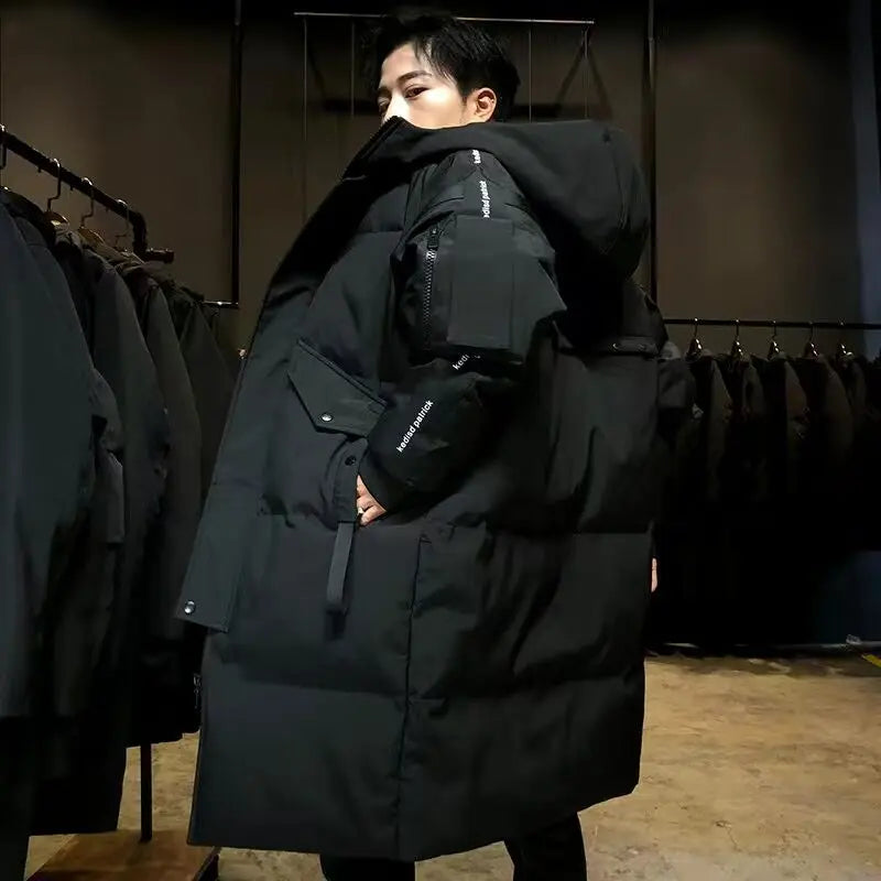 Men's Winter Jacket New Winter Cotton Coat Men's Long Section Trend Youth Handsome Camouflage Clothes Casual Jacket