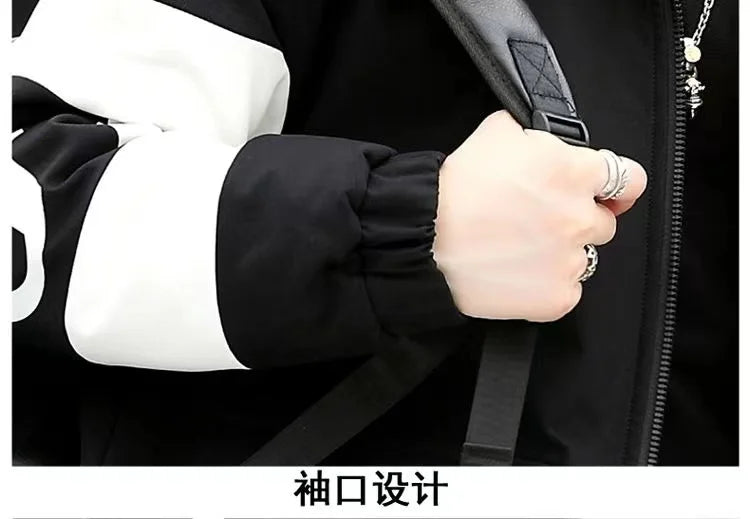 Winter cotton jacket men's thick warm men's cotton jacket loose winter jacket youth down cotton jacket fashionable cotton jacket