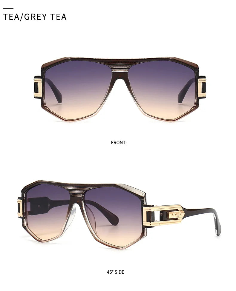 Retro Men's Sunglasses Square Sunglasses For Men Women Cyberpunk Style Glasses Anti Glare UV400 Go To Fishing Travel Driving