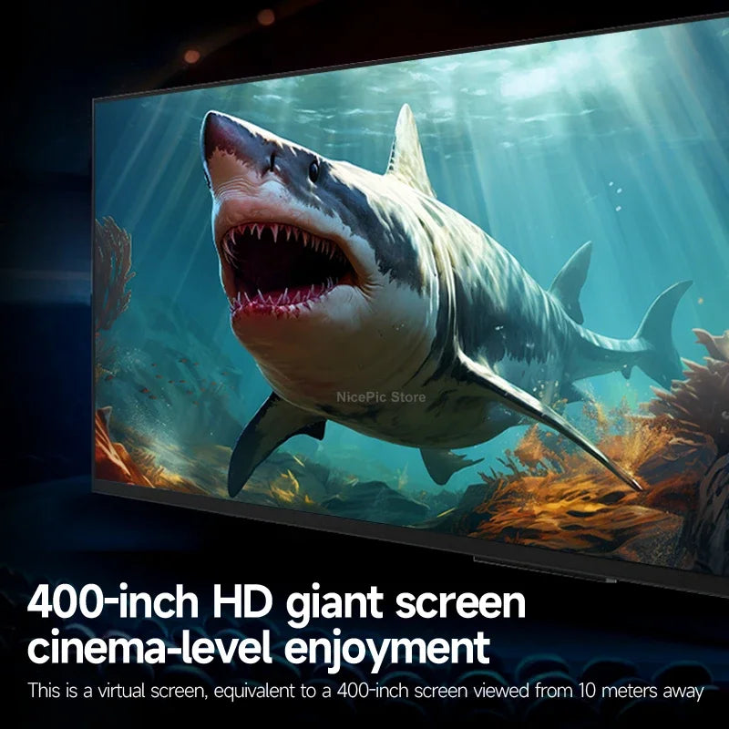 ENMESI V50 1080P HMD OLED High Brightness AR Glasses With Diopter 400inch HD Giant Screen Private Cinema