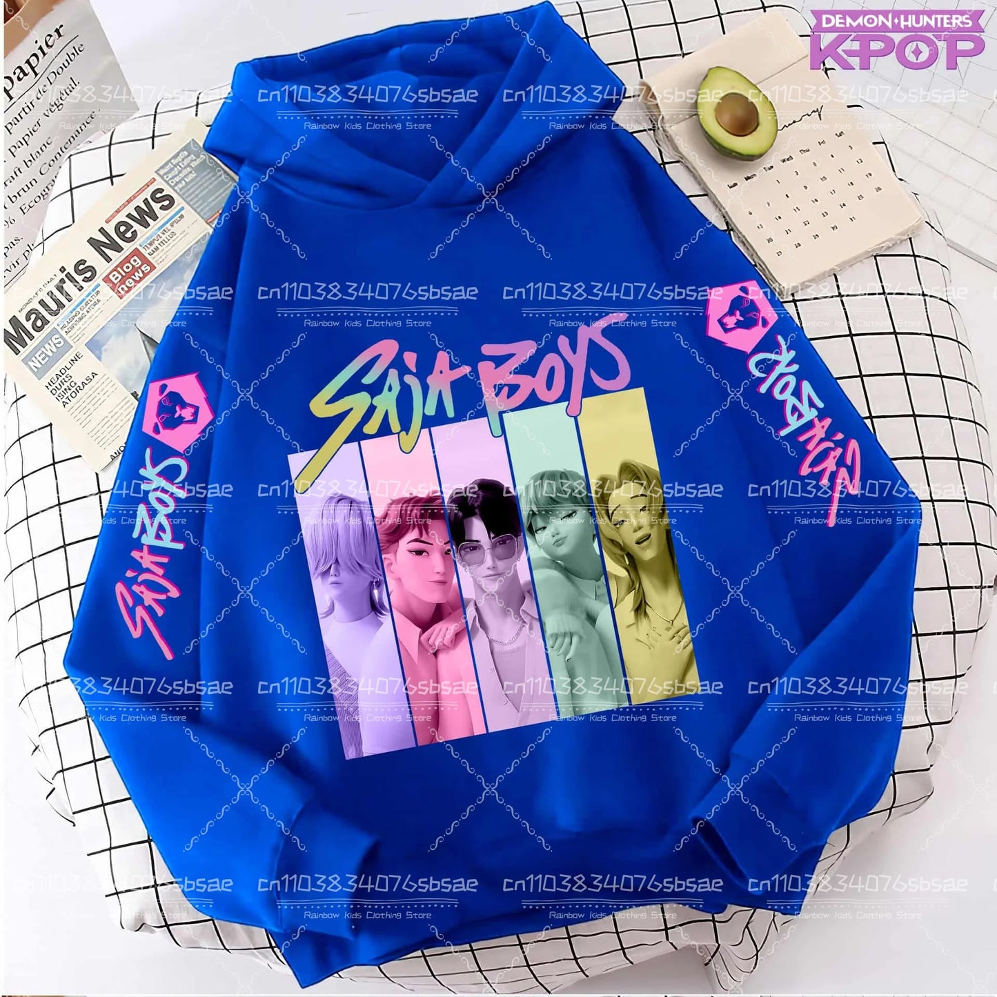 K-pop Saja Boys Demon Hunters 2025 Graphic Hoodies for Men Women Fashion Sweatshirt Long Sleeve Casual Fleece Hooded Streetwear