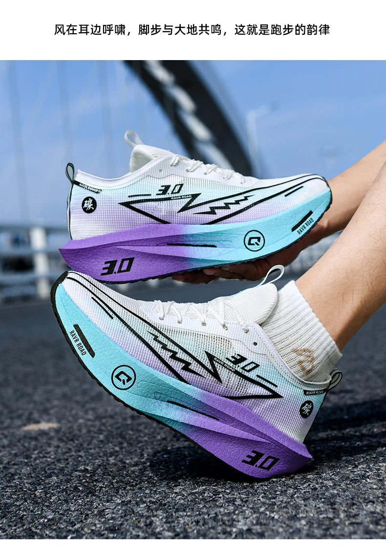 Running Shoes Speciality Carbon Board Marathon Men Sports Breathable Lightweight Women's Comfortable Athletic Nonskid Sneakers