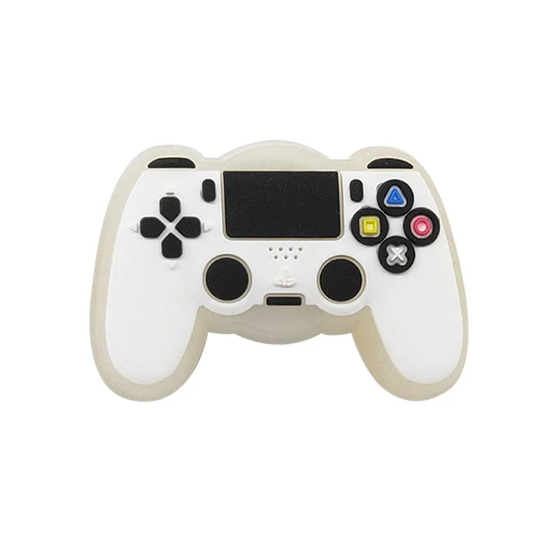 1PCS Pink Nurses Mom LED Shoes Charms Gamepad Turbo Football Shoe Decoration Accessories Rainbow Flower Doughnut Pins Clog