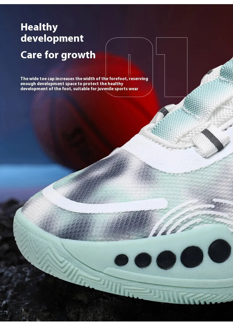 New children's sports shoes men's primary school students actual combat basketball shoes men's non-slip children's shoes