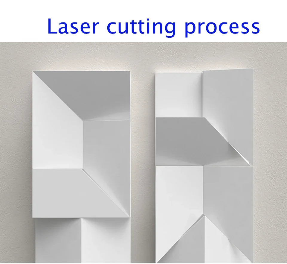 Modern Indoor Wall Lamp Geometric Design LED Sconce Background Light for Living Room Bedroom Hallway Home Decoration Lighting