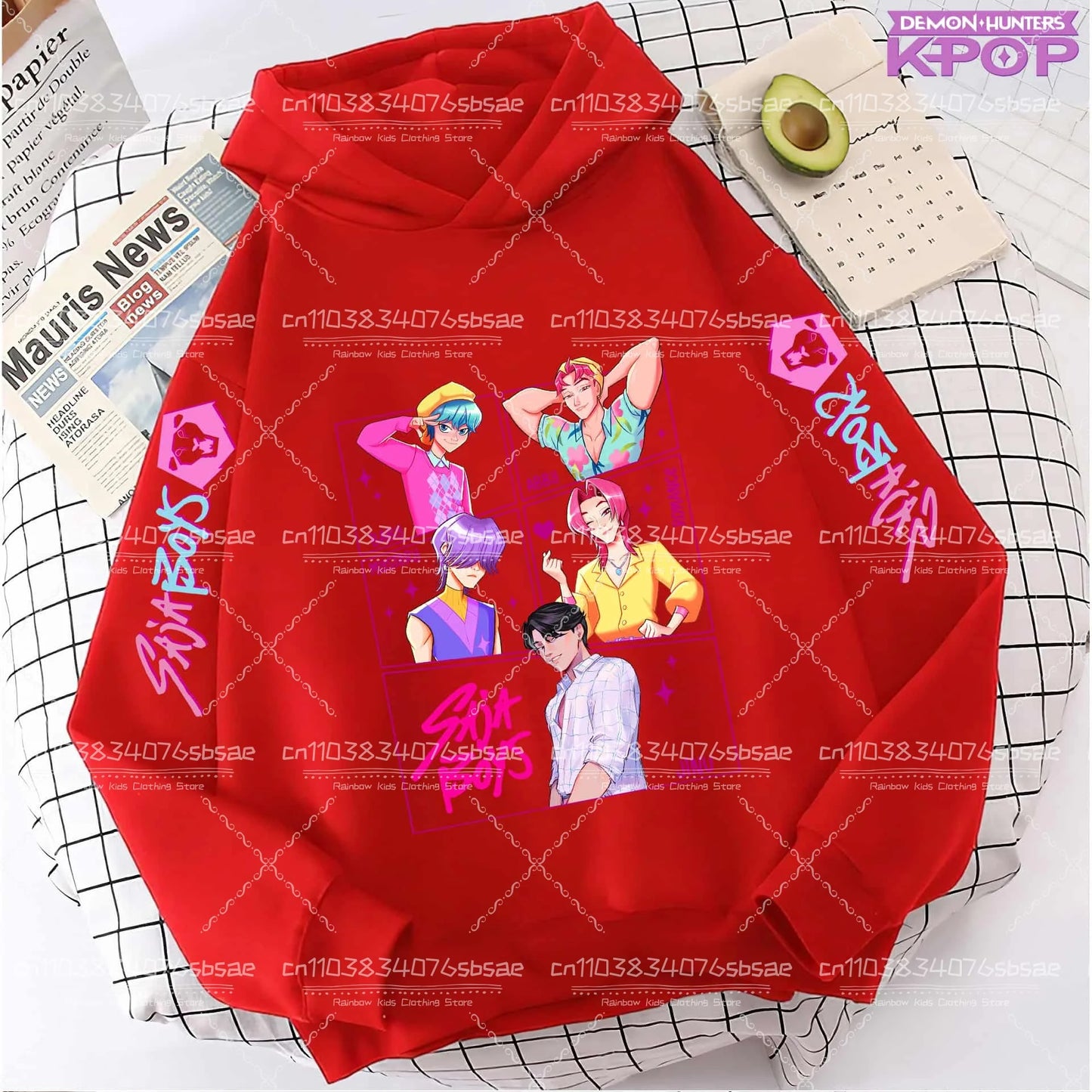 K-pop Saja Boys Demon Hunters 2025 Graphic Hoodies for Men Women Fashion Sweatshirt Long Sleeve Casual Fleece Hooded Streetwear