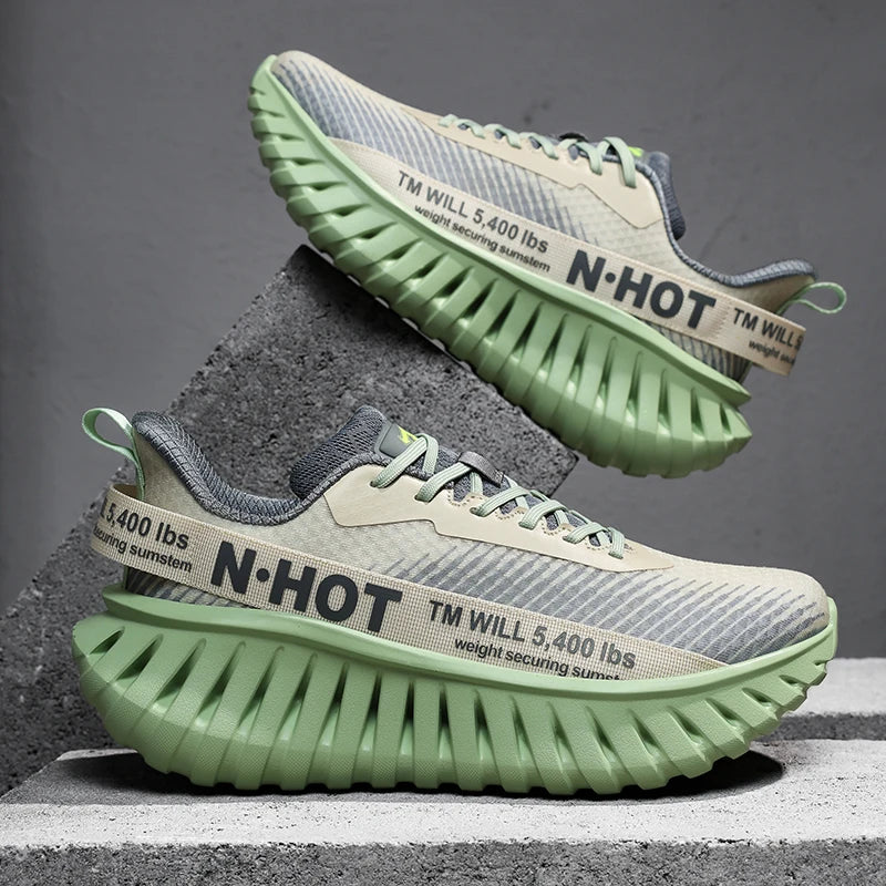 High-quality Chunky Running Shoes Women Men Light Comfy Outdoor Jogging 36-46 Mesh Breathable Trekking Shoes Versatile Sneakers