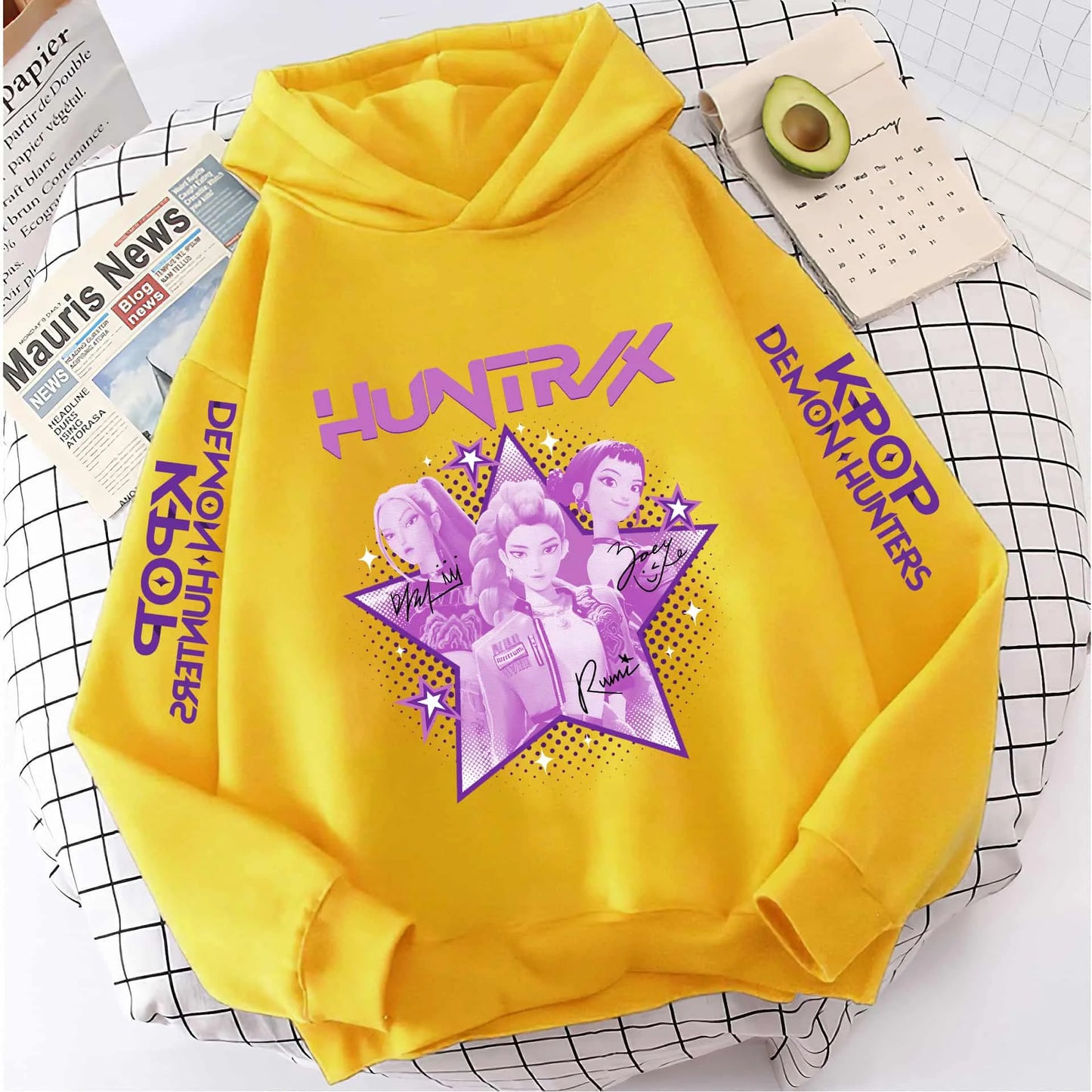 2025 KPop Demon Hunters Hoodie Fashion Rumi Sweatshirt Pullover Cute Long Sleeve Autumn Boys Girls Cartoon Y2K Hoody Sportswear