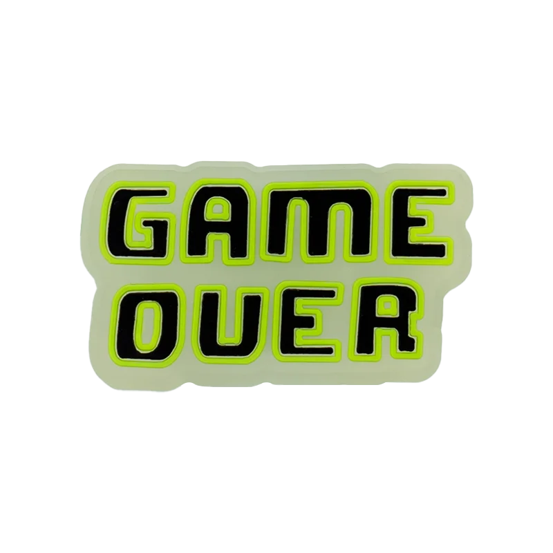 1PCS Pink Nurses Mom LED Shoes Charms Gamepad Turbo Football Shoe Decoration Accessories Rainbow Flower Doughnut Pins Clog