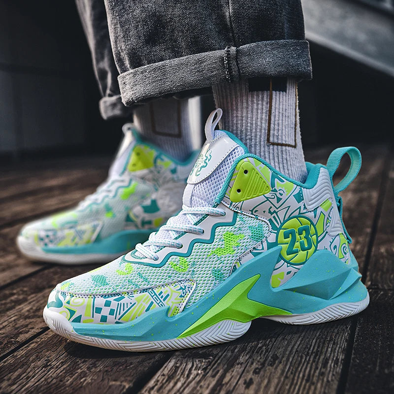 Men Basketball Shoes Field Training Sports Tennis Shoes 2024 New Male Sneakers Non Slip Luxury Basketball Shoes for Children