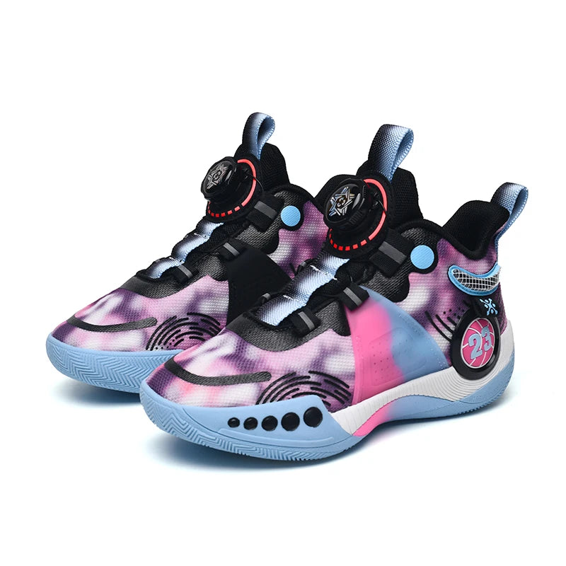 New children's sports shoes men's primary school students actual combat basketball shoes men's non-slip children's shoes