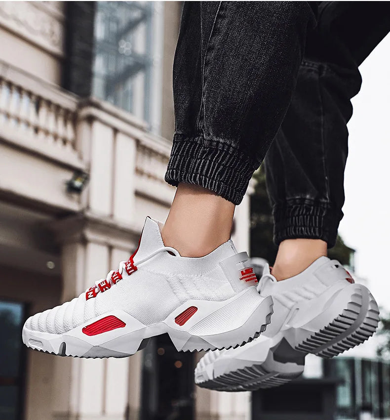 Low-Top Chunky Breathable Sneakers Large Size High Quality Slip-On Summer Anti-Slippery Sports Platform Men Shoes