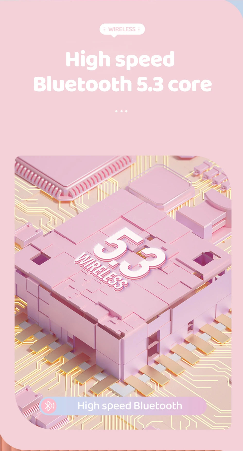 Gradient Wireless Headphones RGB Cat Ear Bluetooth Headphones With Microphone Stereo Music Game Earphone For Girls Kids Gifts