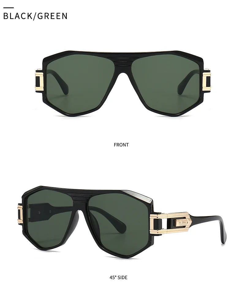 Retro Men's Sunglasses Square Sunglasses For Men Women Cyberpunk Style Glasses Anti Glare UV400 Go To Fishing Travel Driving