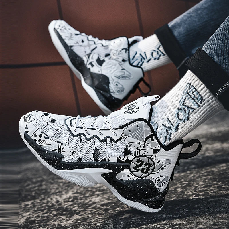 Men Basketball Shoes Field Training Sports Tennis Shoes 2024 New Male Sneakers Non Slip Luxury Basketball Shoes for Children