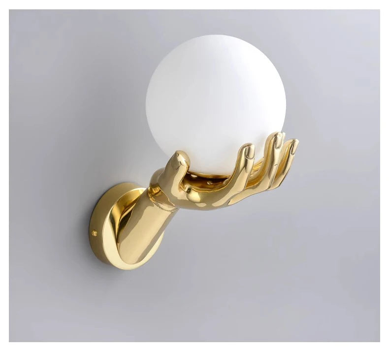 Indoor LED wall lamp creative decoration for living room 110V220V study corridor modern resin glass bedside wall lights