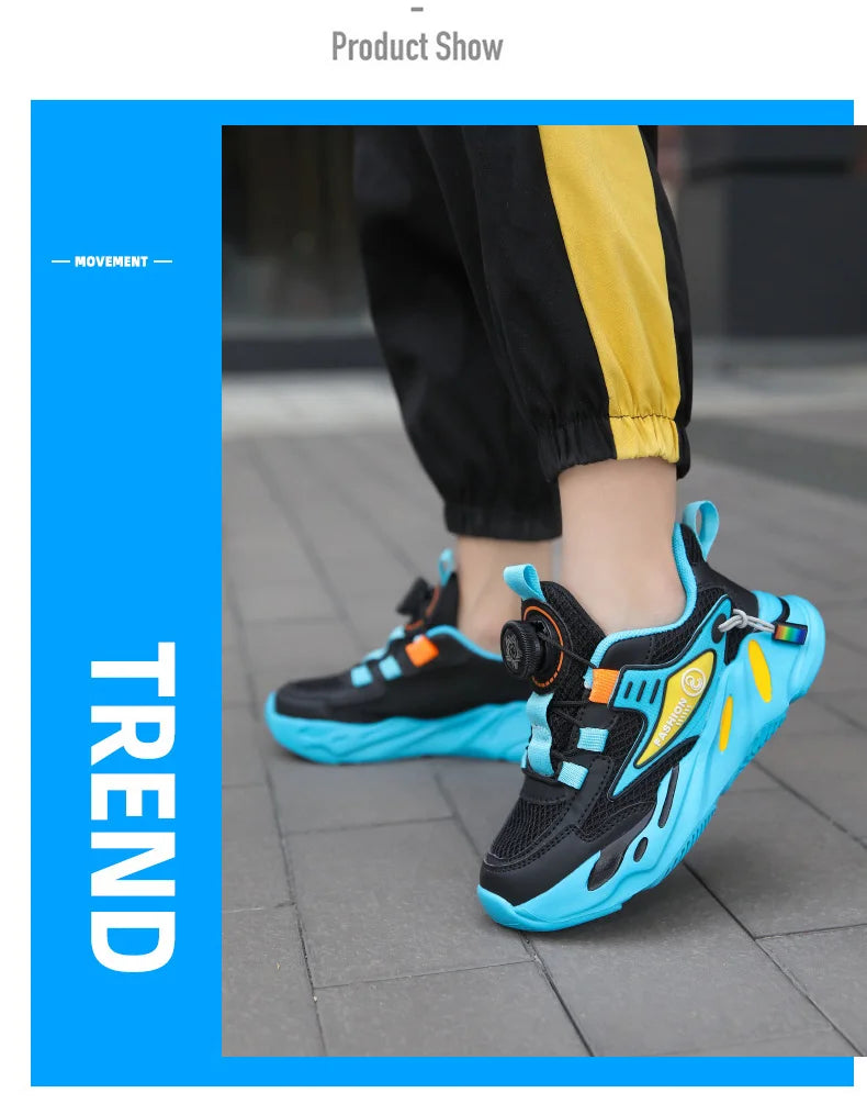 New Arrival Spring Autumn Children Running Shoes Non-slip For Boys Girls Brand Leather Comfort Kids Lightweight Fashion Sneakers