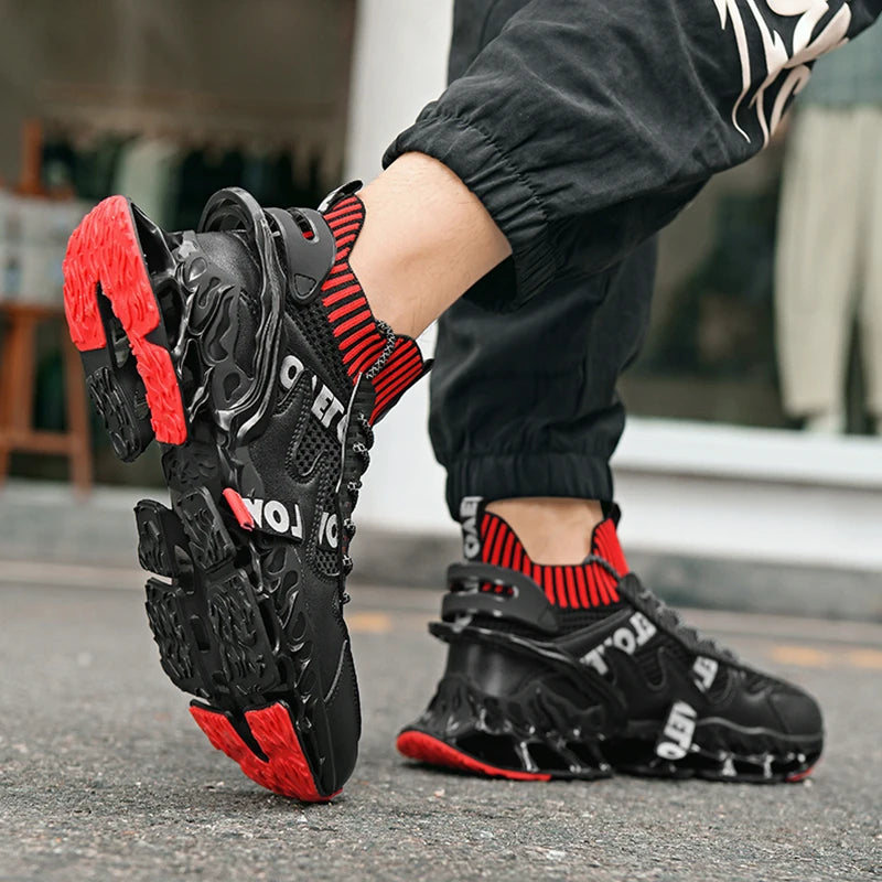 Men shoes Sneakers Male Luxury shoes Mens trend casual Shoes Trainer Race Breathable Shoes tenagers fashion blade running shoes