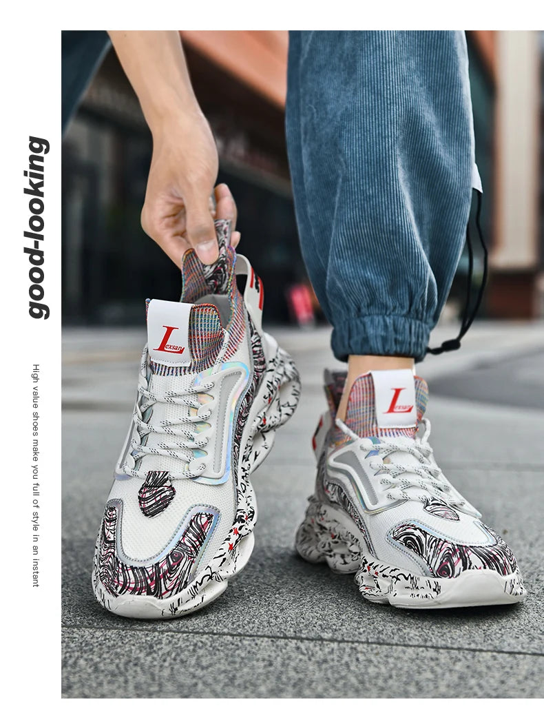 men shoes Sneakers Male tenis Luxury designer shoes Mens casual Shoes platform Shoes fashion Blade loafers running Shoe for men