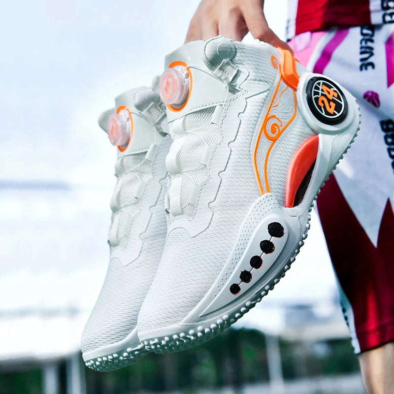 Men's Basketball Shoes Breathable Cushioning Non-Slip Wearable Sports Shoes Gym Training Athletic Basketball Sneakers for Women