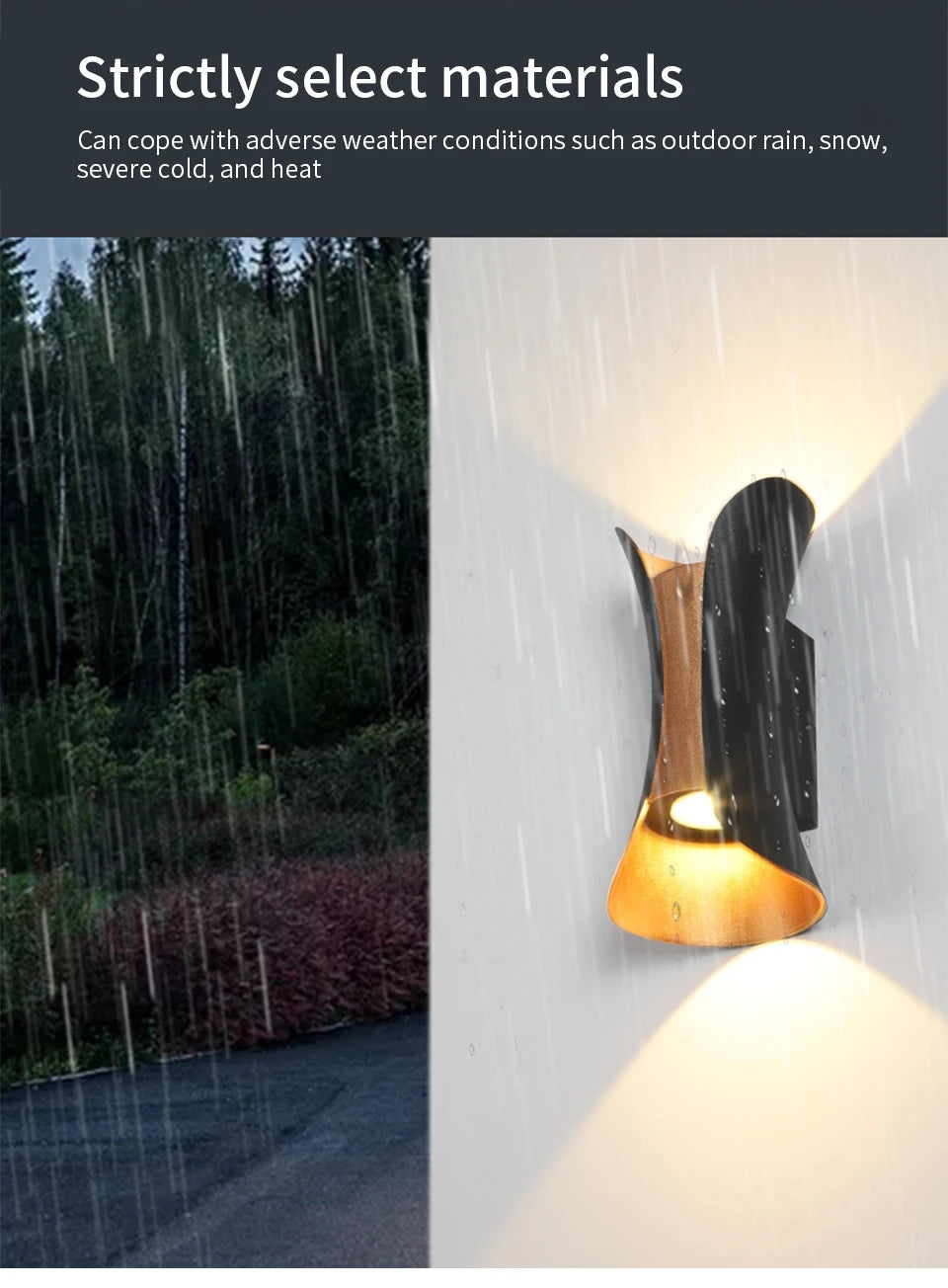 LED Wall Lamp Light 10W 85-265V Cold White Warm White ABS Material Waterproof Rainproof Modern Minimalist Style Home Outdoor