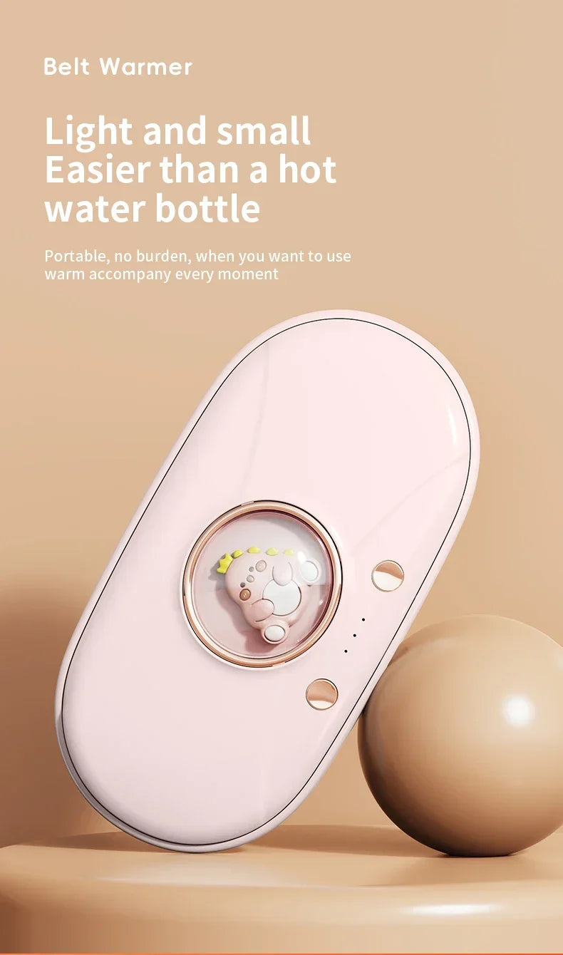 Menstrual Heating Pad Heated Massage Belt Menstrual Pain Relief Hot Compress Pad Abdominal Massage Period Warm Palace Belt