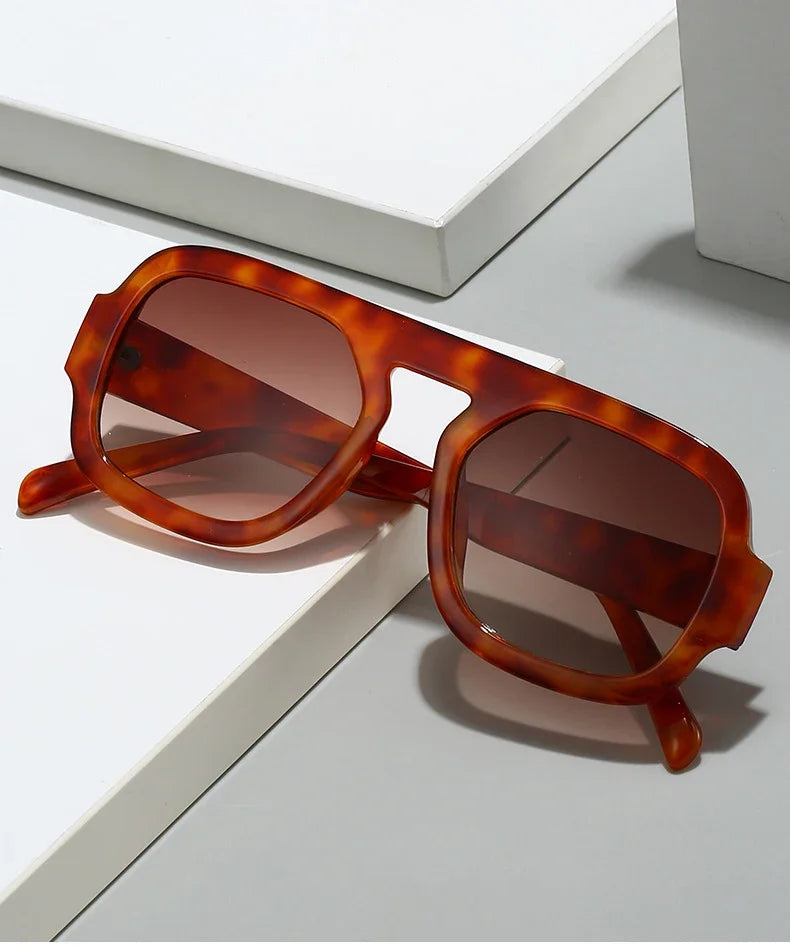 JNPCXI Retro Square Sunglasses Women Fashion Brand Design Gradient Shades UV400 Men Punk Sun Glasses