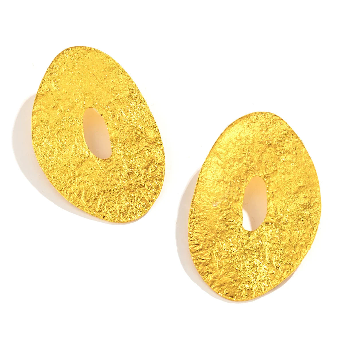 Exaggerated Large Irregular Ellipse Stud Earrings for Women Trendy Charms Wedding Accessories 2023 Fashion Jewelry Female Gifts