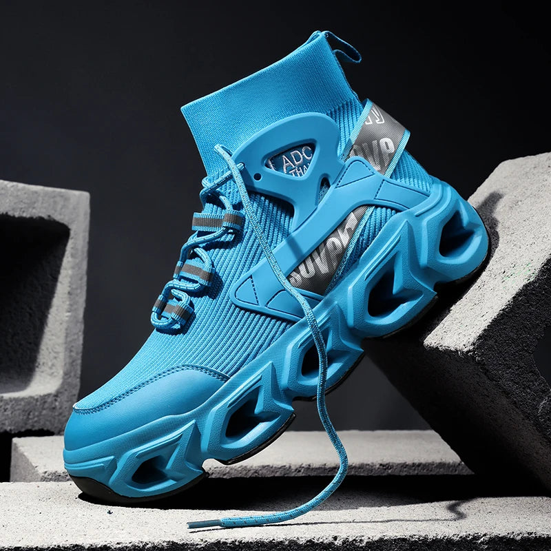 Hip-hop Sneakers Men High-tops High-street Sports Shoes Brand Designer Leisure Shoe Men Comfy Breathable Walking Shoes Male