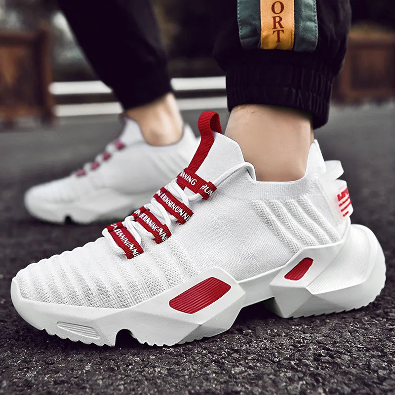 Low-Top Chunky Breathable Sneakers Large Size High Quality Slip-On Summer Anti-Slippery Sports Platform Men Shoes