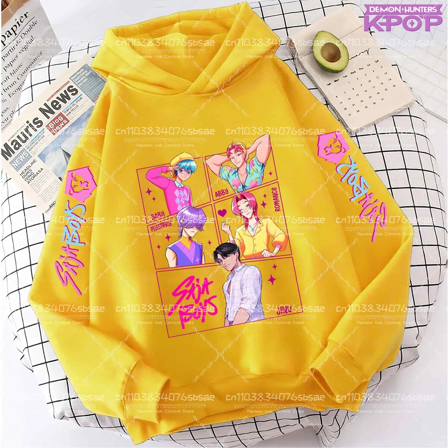 K-pop Saja Boys Demon Hunters 2025 Graphic Hoodies for Men Women Fashion Sweatshirt Long Sleeve Casual Fleece Hooded Streetwear