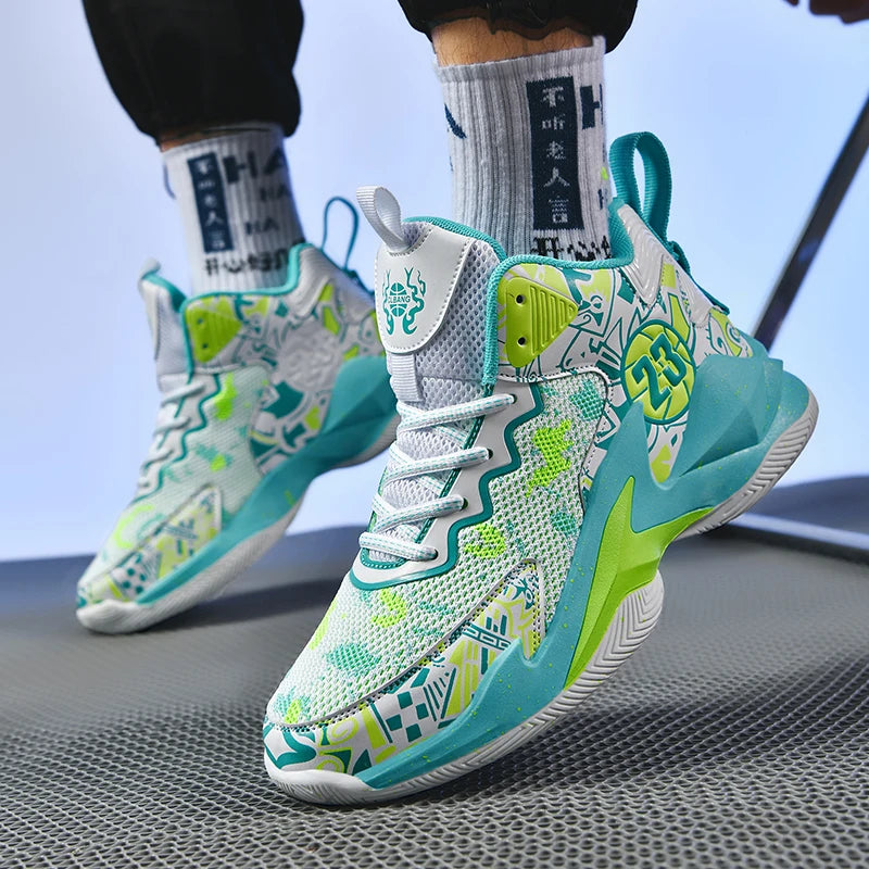 Men Basketball Shoes Field Training Sports Tennis Shoes 2024 New Male Sneakers Non Slip Luxury Basketball Shoes for Children