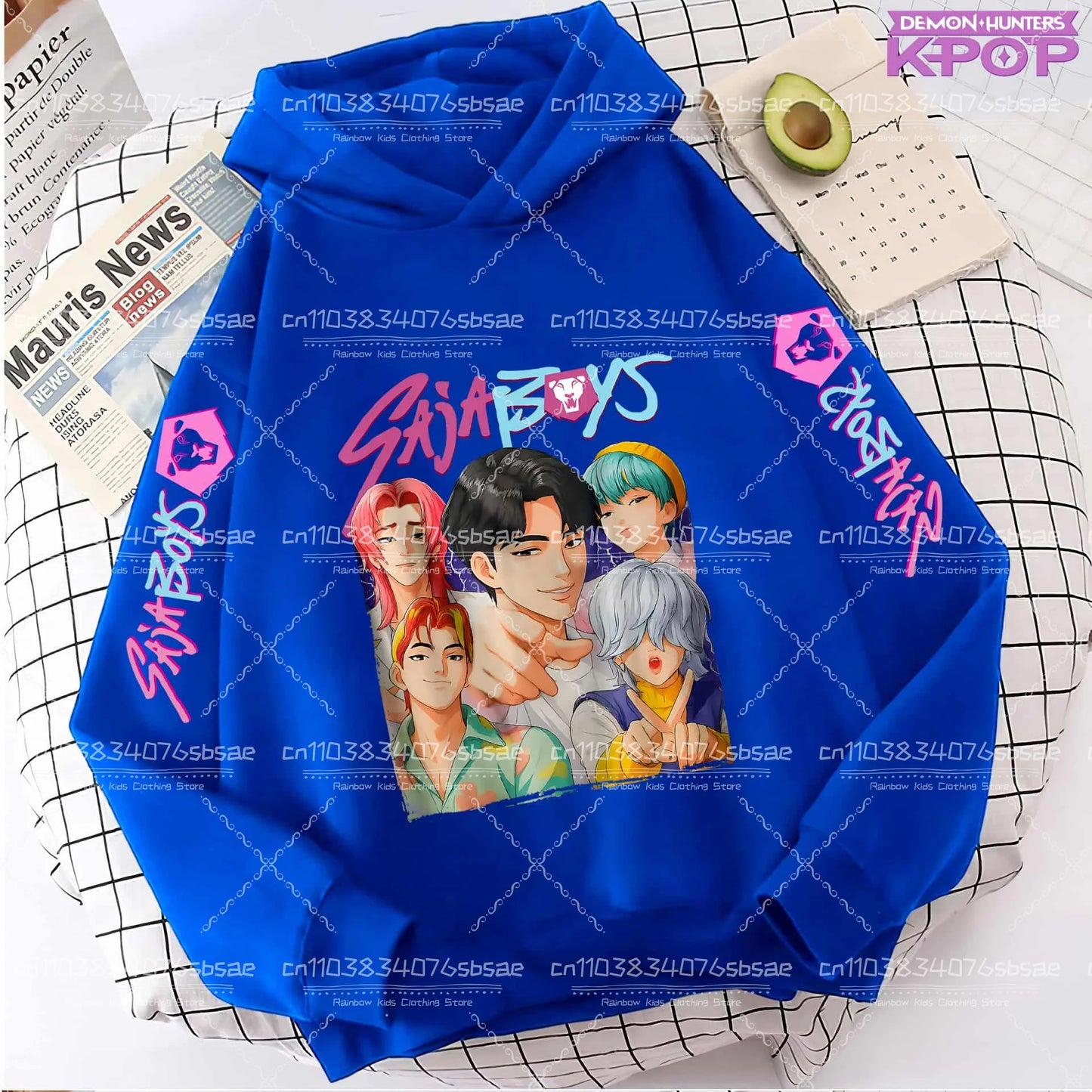 K-pop Saja Boys Demon Hunters 2025 Graphic Hoodies for Men Women Fashion Sweatshirt Long Sleeve Casual Fleece Hooded Streetwear