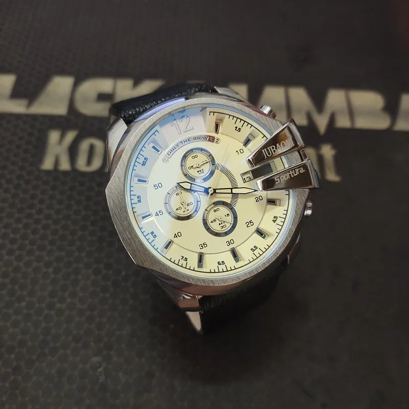 Top Brand Chronograph Watches Men Large Dial Multifunction Military Quartz Business Creative Sports Wristwatch Relogio Masculino