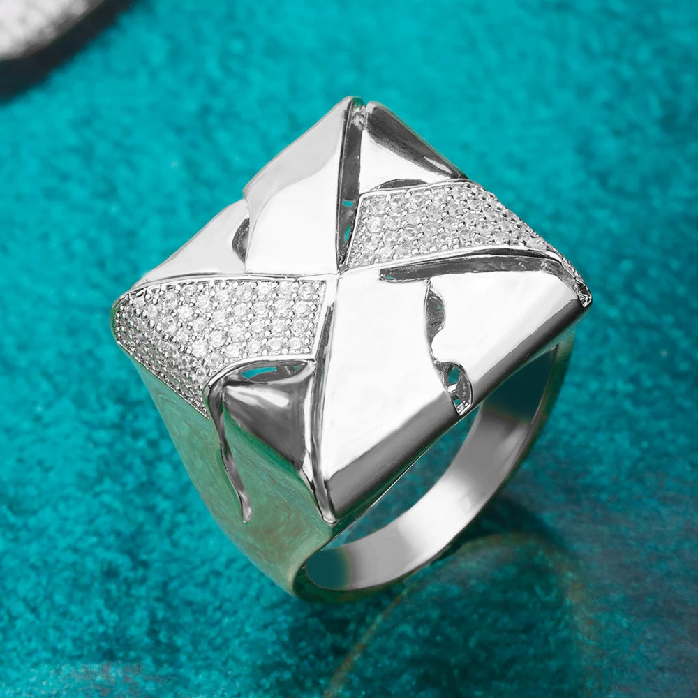 Bride Talk 2025 New Arrival Rings High Quality Cubic Zirconia Rings For Women Wedding Anniversary Party for Girlfriend Wife Gift