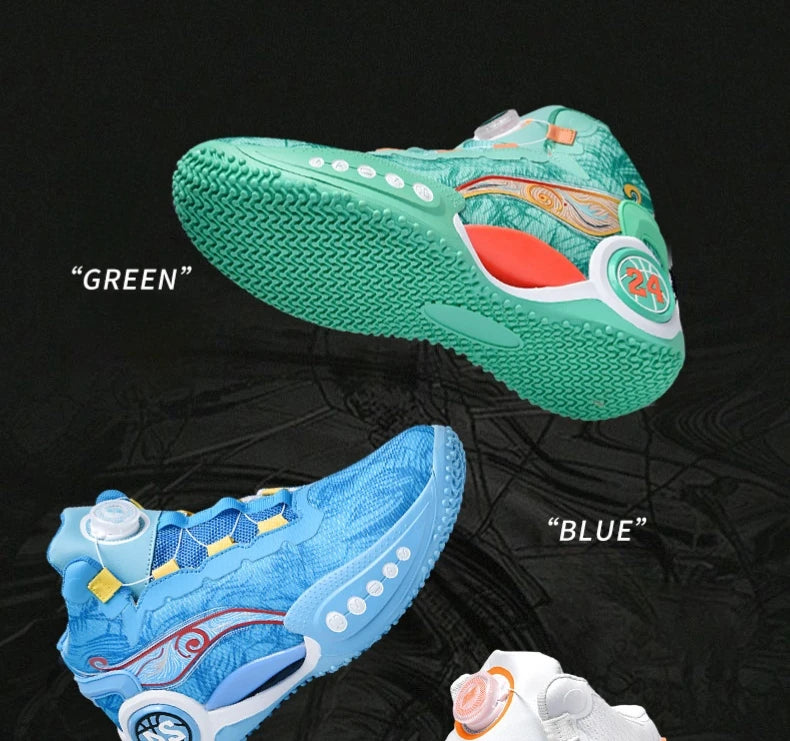 Men's Basketball Shoes Breathable Cushioning Non-Slip Wearable Sports Shoes Gym Training Athletic Basketball Sneakers for Women