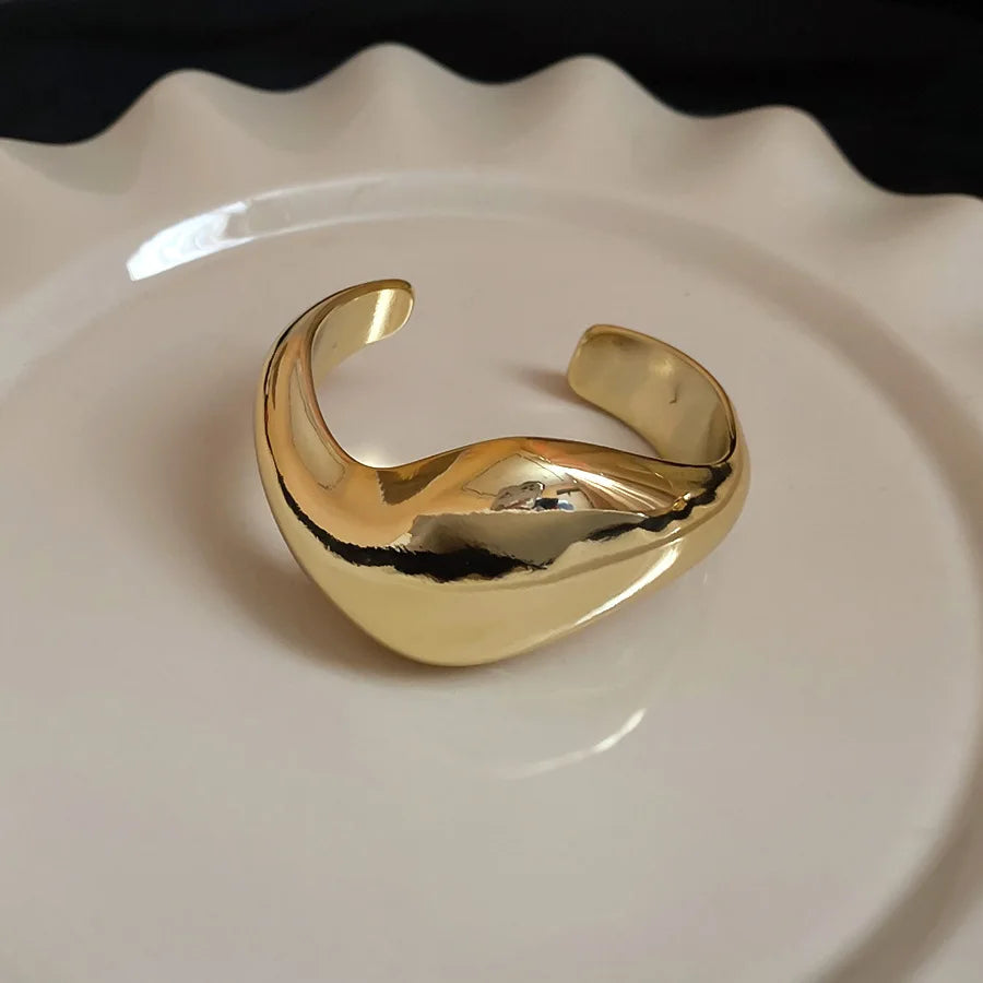 Irregular Geometric Twisted Open Bangles for Women European and American Personalized Bracelet Exaggerated Temperament Jewelry