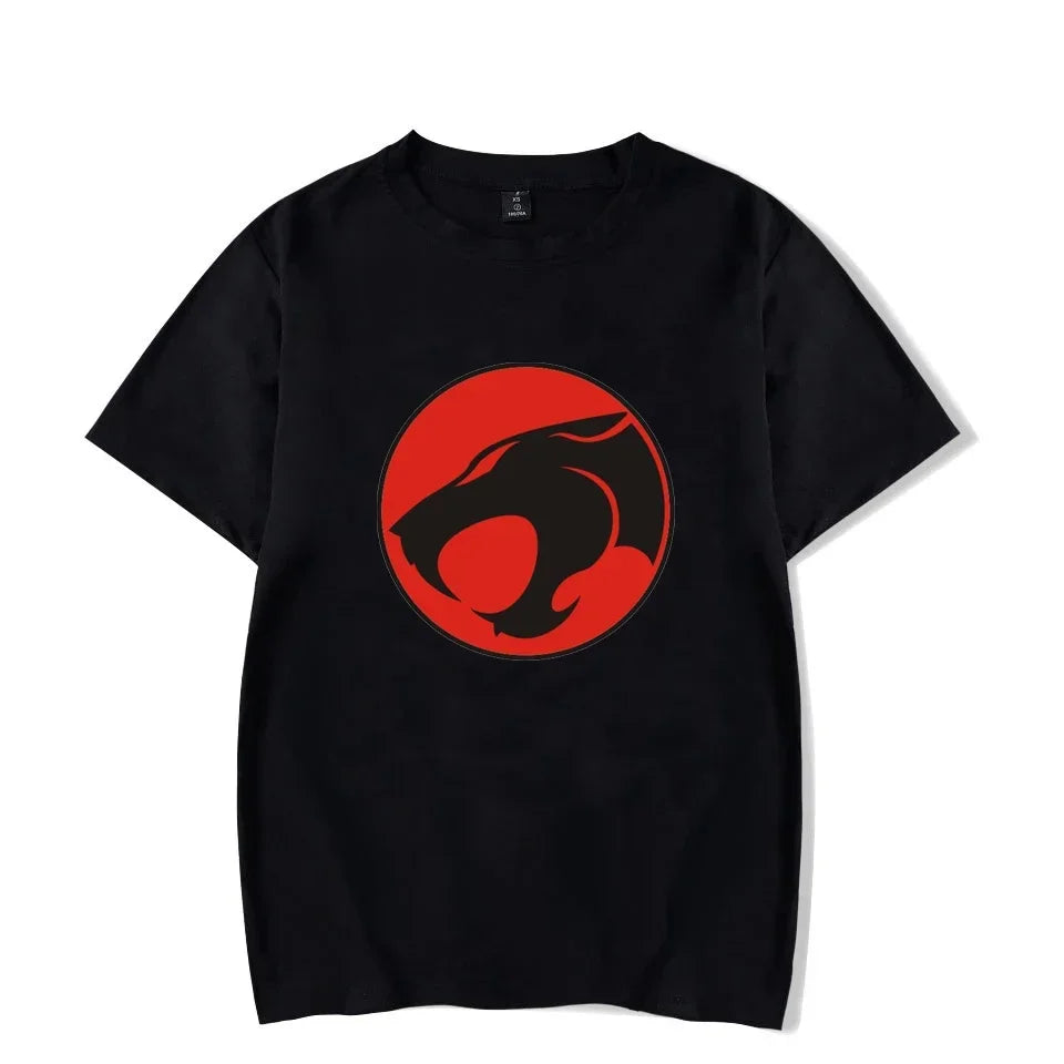 ThunderCat Luminous T-shirt Mens Fashion Casual Short Sleeve Round Neck Tops Mens Clothing Hipster Glowing ThunderCat T-shirt