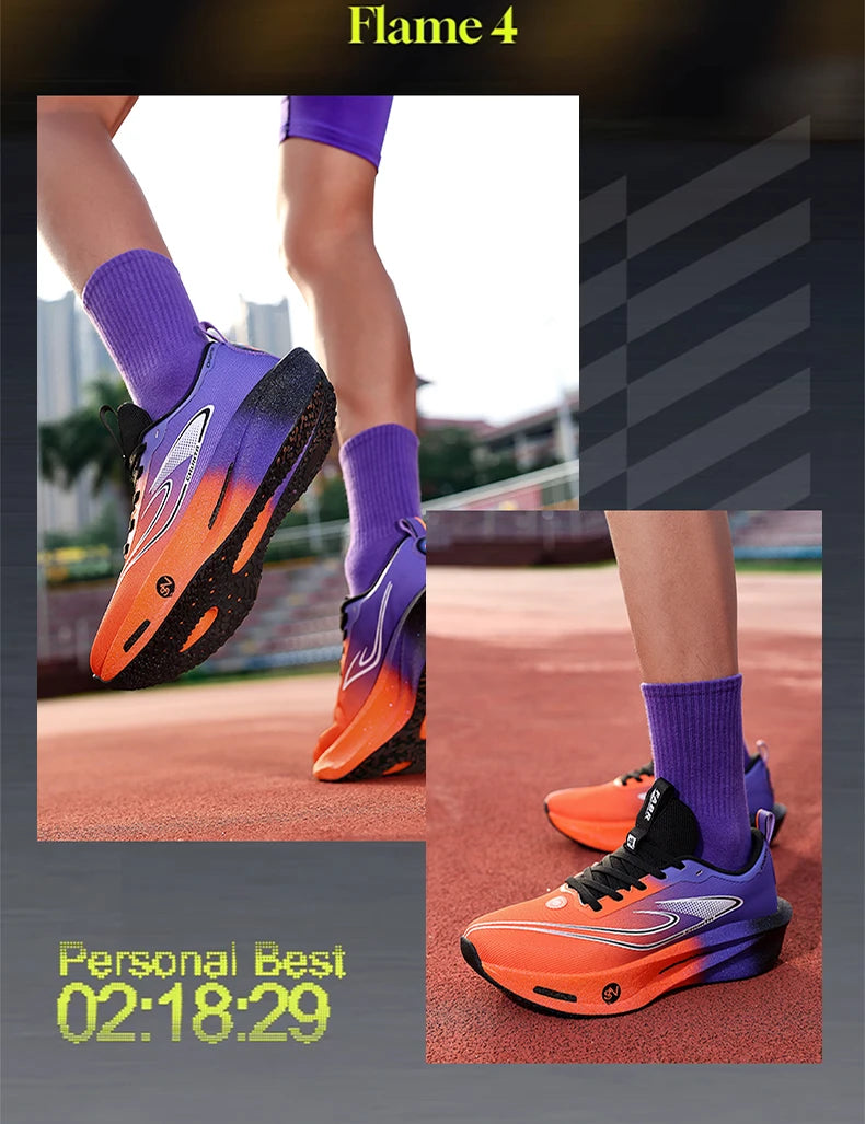 Running Shoes Carbon Board Speciality Marathon Men Sports Breathable Lightweight Women's Comfortable Athletic Nonskid Sneakers