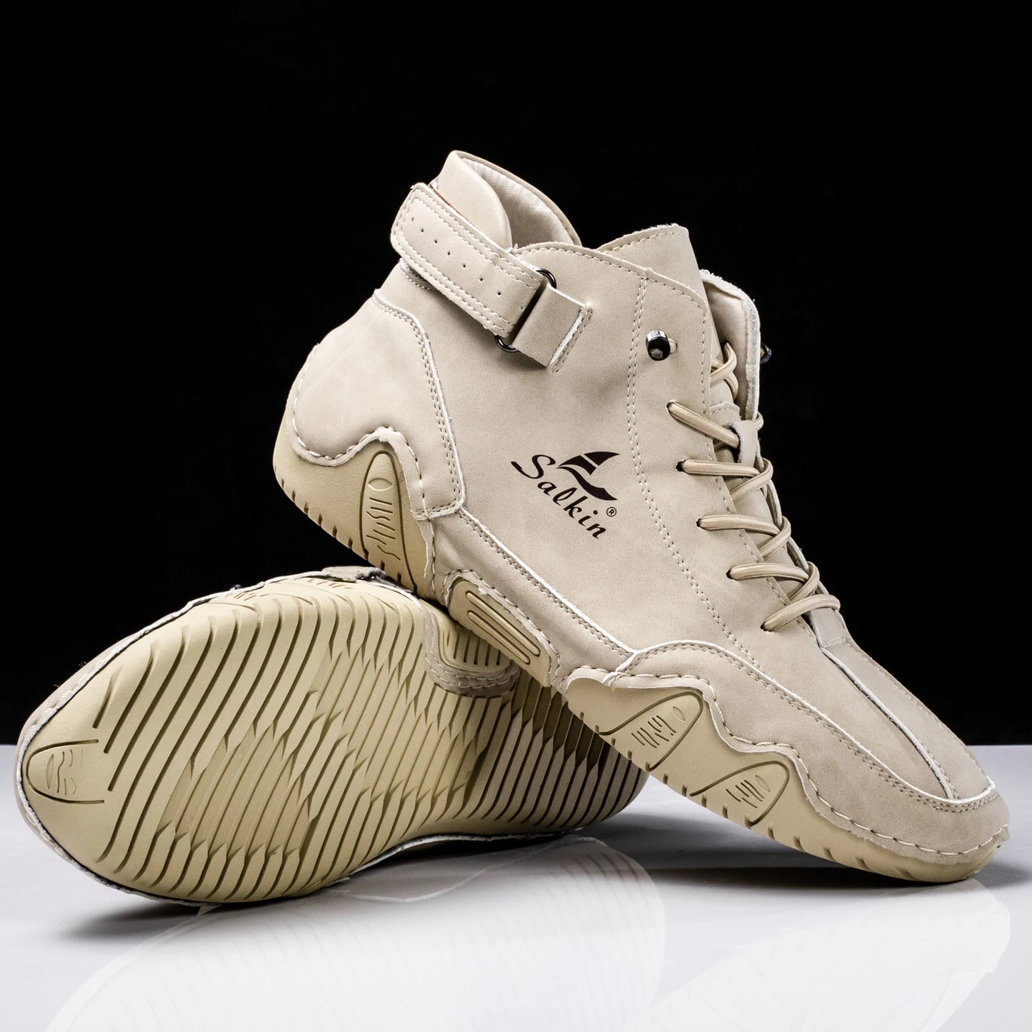 New 2025 Handmade Men Boots Design Sneakers Man Outdoor Casual Leather Men Shoes Ankle Boots Fall Breathable Hot Sale