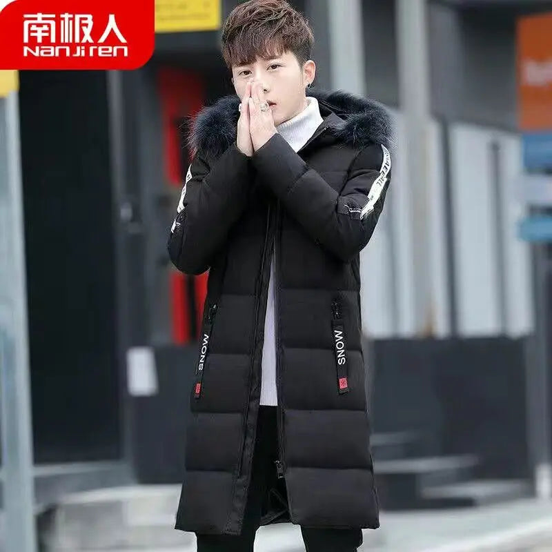 Men's Winter Jacket New Winter Cotton Coat Men's Long Section Trend Youth Handsome Camouflage Clothes Casual Jacket